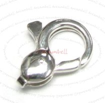 1X STERLING Silver LOBSTER CLASP LOCK Trigger BEAD 13.5mm x 17mm