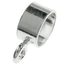 2x Sterling Silver 5mm Cord Pendant Bail Connector for European Charm