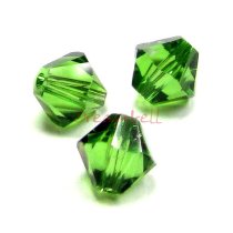24x Swarovski Elements Xilion Crystal 5328 Fern Green 6mm