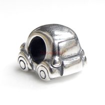 Sterling Silver Beetle Car for European Charm Bracelets