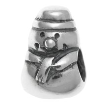 Sterling Silver Christmas SNOWMAN for European Charm Bracelets