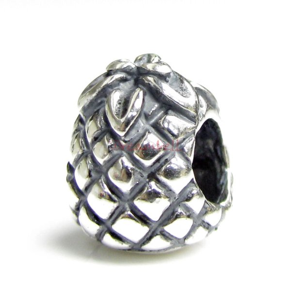 Sterling Silver Pineapple for European Charm Bracelets