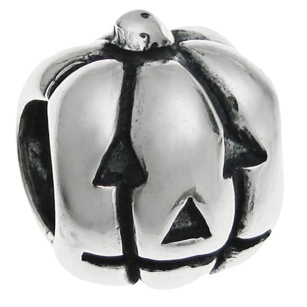 Sterling Silver HALLOWEEN PUMPKIN for European Charm Bracelets