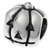 Sterling Silver HALLOWEEN PUMPKIN for European Charm Bracelets