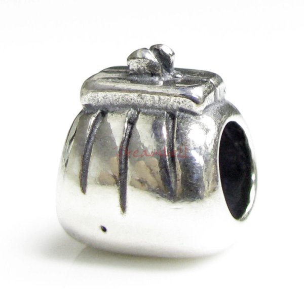 Sterling Silver Purse Wallet for European Charm Bracelets