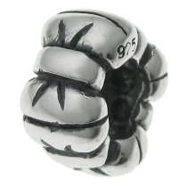 Sterling Silver Bow Ribbon Spacer Bead for European Charm Bracelets