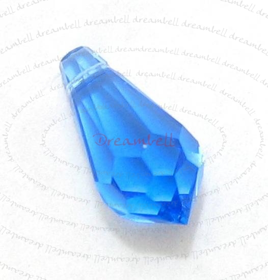 4x Swarovski Elements Crystal 6000 Teardrop Sapphire Blue 13mm