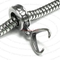 1x Sterling Silver Pendant Connector Bail Clasp for European Charm 4mm/ 5mm