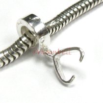1x Sterling silver Pendant Connector Bail clasp for European Charm