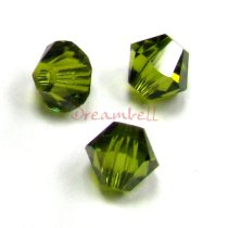 24 x Swarovski Elements Xilion Crystal 5328 Olivine 6mm