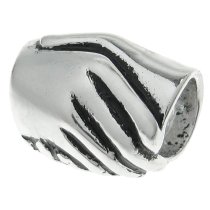 Sterling Silver Hand Shake Friendship Bead for for European Charm Bracelets