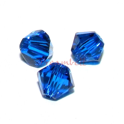 24 x Swarovski Elements Xilion Crystal 5328 Capri Blue 4mm
