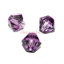 24 x Swarovski Elements Xilion Crystal 5328 Lilac 4mm