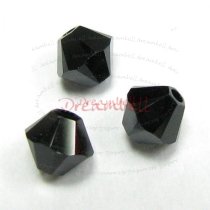 24x Swarovski Elements Xilion Crystal 5328 Jet Black 5mm