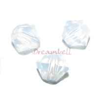 24x Swarovski Elements Crystal 5328 5301 Xilion Bicone 4mm Bead White Opal