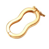 1x 14k Gold Plated Sterling Silver Connector / Necklace Shortener Clasp