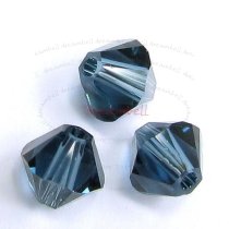24x Swarovski Elements Xilion Crystal 5328 Montana 6mm