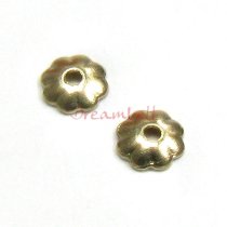 20X 14K Gold Filled Flower caps Bead 3mm