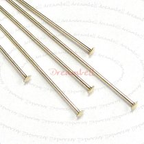 10x 14K Gold Filled Headpins Head pins 24ga 1″