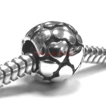 Sterling Silver Lots of Love Heart Bead for European Charm Bracelets