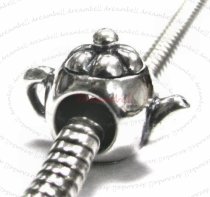 Sterling Silver Little Tea Pot Bead for European Charm Bracelets
