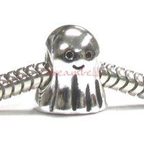 Sterling Silver Lovely Spirit Ghost Bead for European Charm Bracelets 10mm