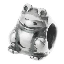 Sterling Silver Frog Toad Bead for European Charm Bracelets