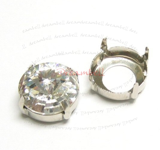 6x SWAROVSKI CRYSTAL 1122 4 hole Sew on Setting 16mm