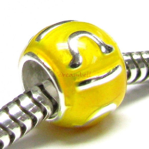 Sterling Silver Zodiac HOROSCOPE LIBRA Enamel Bead for European Charm Bracelets