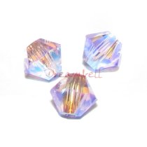 24 Swarovski Elements Xilion Crystal Bead 5328 Violet AB 2x 4mm