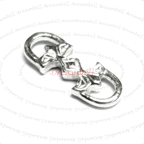 2x Sterling Silver Link Earring Connector Bead Spacer