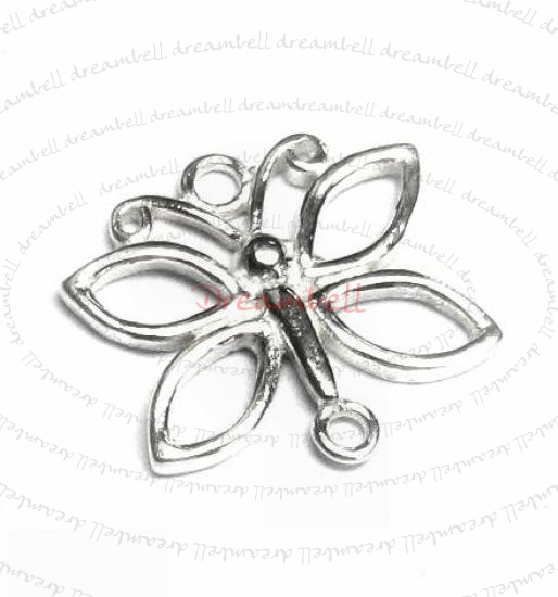 2x Sterling Silver Butterfly Link Connector Bead Spacer 13mm