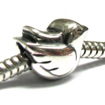 Sterling Silver Dove Bird Peace Bead for European Charm Bracelets