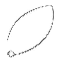 2 x Sterling silver ear Wire EarWires Hook 39mm