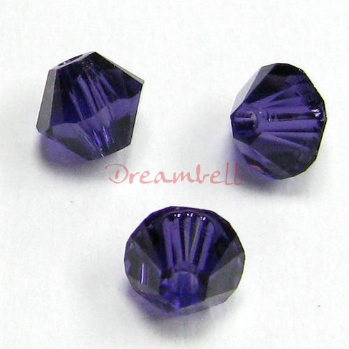 24x Swarovski Elements Xilion Crystal 5328 Purple Velvet 6mm