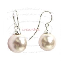 2x Sterling Silver Earring French Hook EarWire 5mm Pearl Cup
