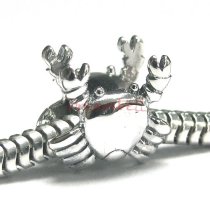 1x Sterling silver Cancer Zodiac Bead for European Charm Bracelets