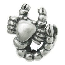 1x Sterling silver Scorpio Zodiac Bead for European Charm Bracelets