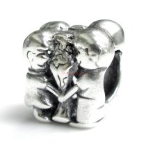 1x Sterling silver Sweet Dating Lovers Bead for European Charm Bracelets