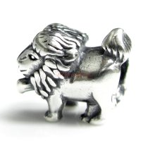 1x Sterling silver Leo Zodiac Bead for European Charm Bracelets