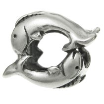 1x Sterling silver Pisces Zodiac Bead for European Charm Bracelets