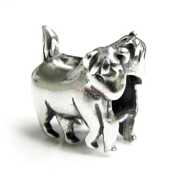 1x Sterling silver Taurus Zodiac Bead for European Charm Bracelets