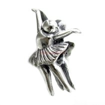 1x Sterling silver Ballet Dancer Ballerina Bead for European Charm Bracelets