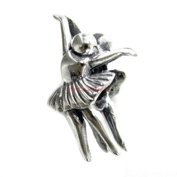 1x Sterling silver Ballet Dancer Ballerina Bead for European Charm Bracelets