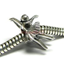 1x Sterling silver Ballet Dancer Ballerina Bead for European Charm Bracelets