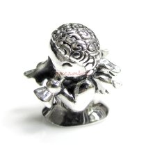 1x Sterling Silver Angel Trumpet Triumph Bead for European Charm Bracelets