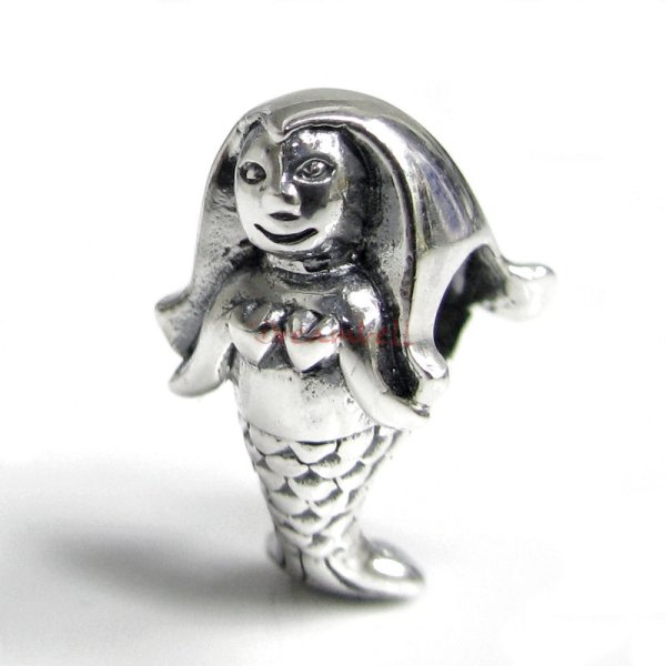 Sterling silver Little Mermaid Bead for European Charm Bracelets