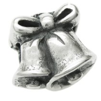 Sterling Silver JINGLE WEDDING BELL Bead for European Charm Bracelets