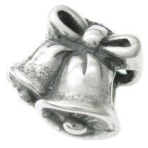Sterling Silver JINGLE WEDDING BELL Bead for European Charm Bracelets