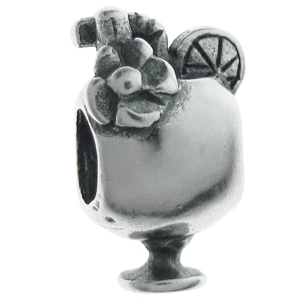 1x Sterling silver Cocktail Drink Bead for European Charm Bracelets